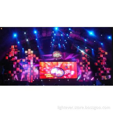7.62mm full color indoor LED led video walls/led video screens